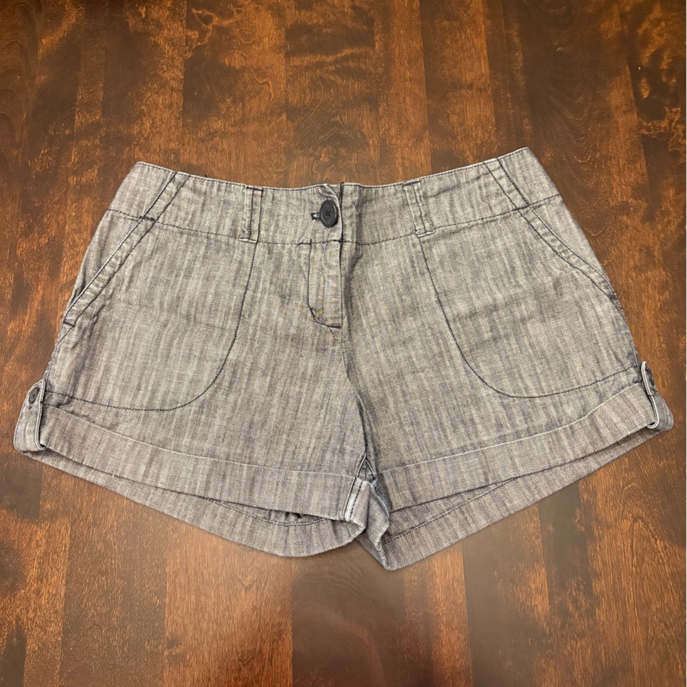 New York & Company Washed Navy Blue Shorts